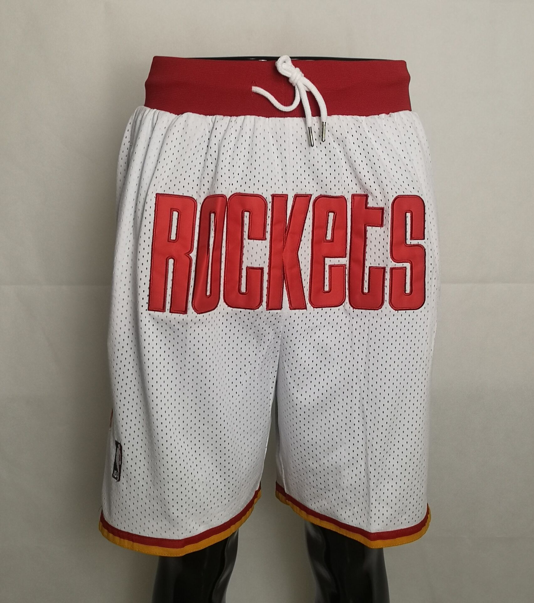 2020 Men NBA Houston Rockets white shorts->houston rockets->NBA Jersey